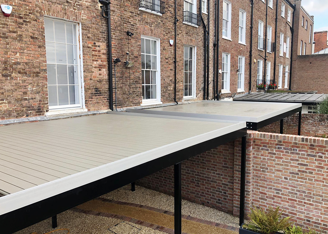 AliDeck Aluminium Decking Elevated Steel Framed Balconies Taunton