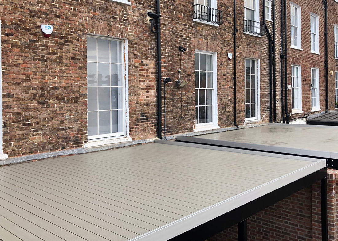 AliDeck Aluminium Decking Elevated Steel Framed Balconies Taunton