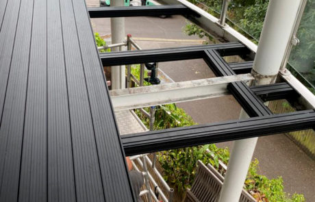 AliDeck Balcony Installation Aluminium Decking Joist Fire Safety Remediation Bournemouth