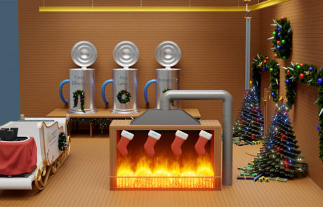 AliDeck Aluminium Metal Decking Santas Workshop