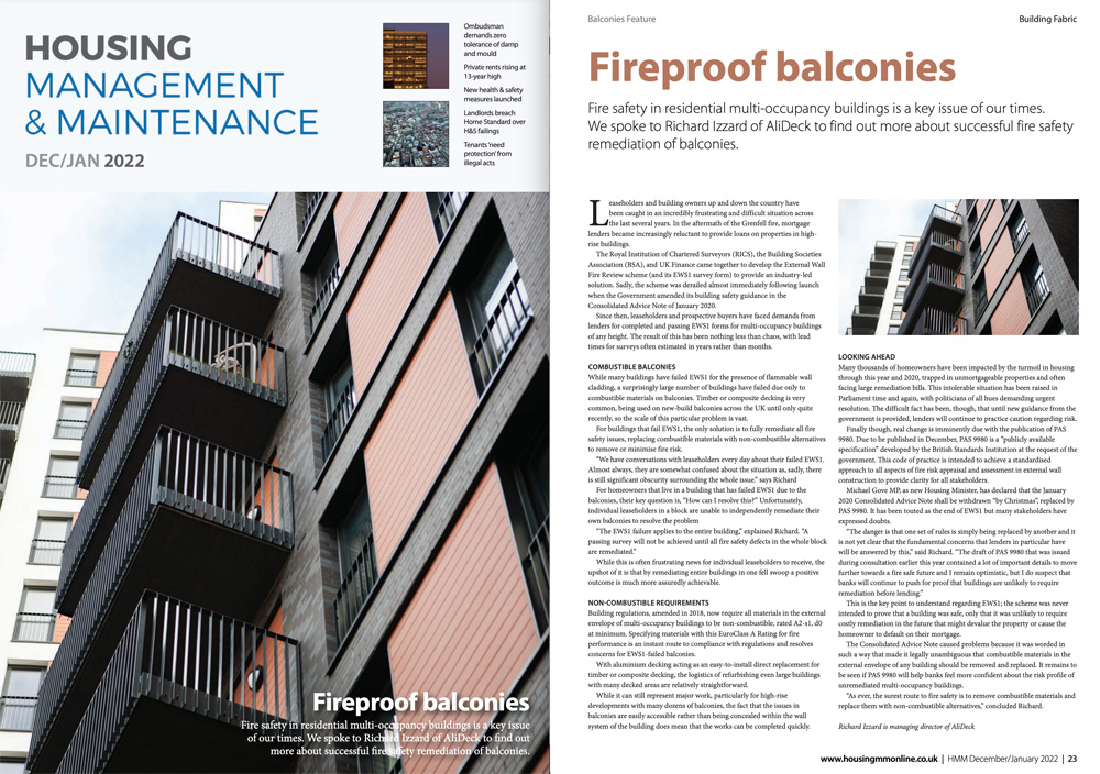 AliDeck Aluminium Metal Decking HMM Magazine Feature