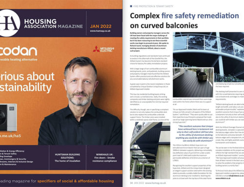 AliDeck Approved Installer Balcony Remediation Project Poole Housing Association Magazine