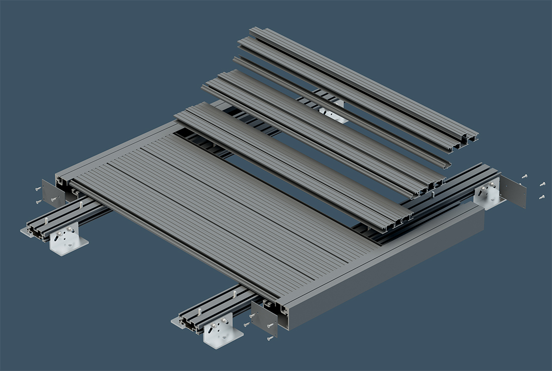 AliDeck Junior Balcony Aluminium Decking Board System