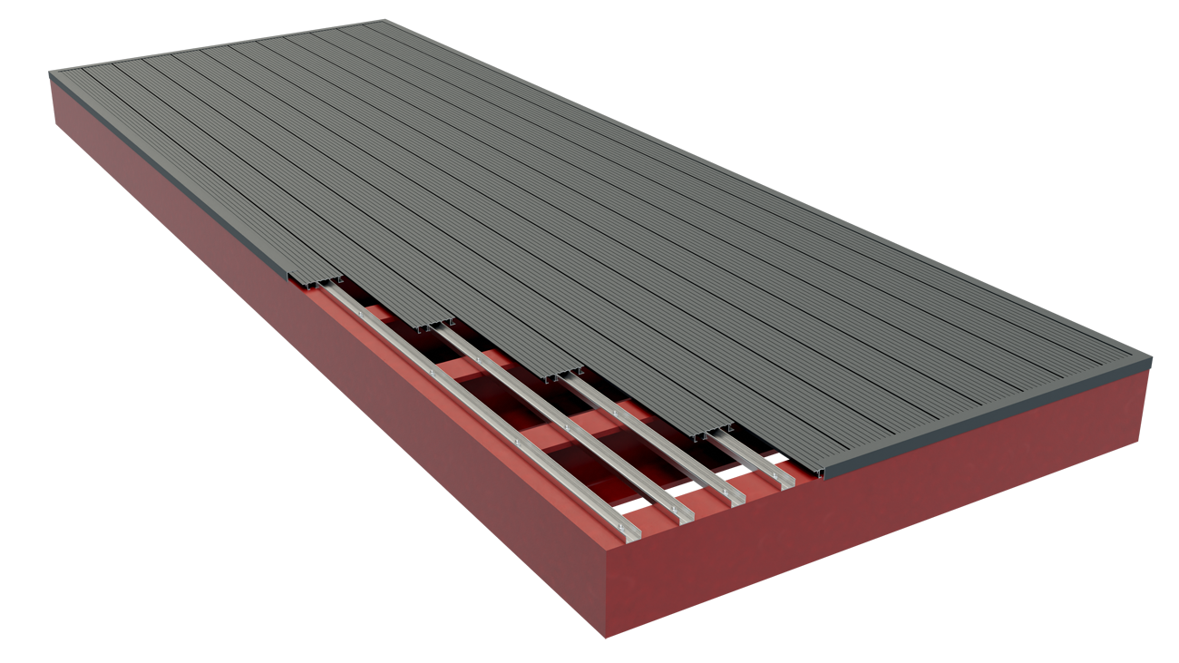 AliDeck Non-Combustible Aluminium Metal Decking Timber or Composite Replacement Solution