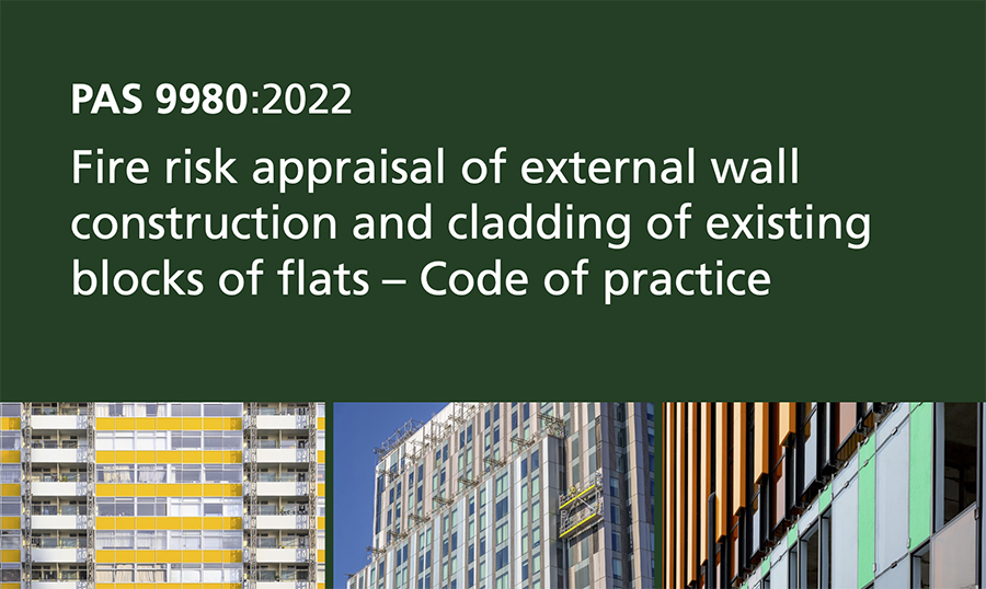 New External Wall Fire Risk Appraisal and Assessment Standard PAS 9980 published, major implications for EWS1 and leaseholder crisis, combustible balconies impacted