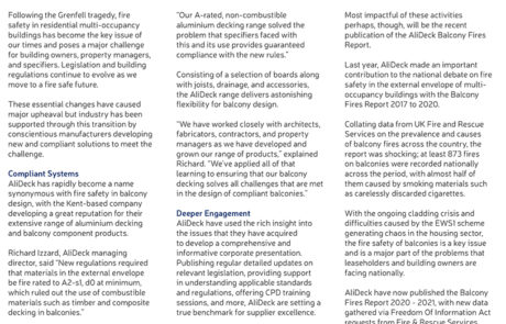 Housing Specification October November Issue Balcony Fires Report Feature