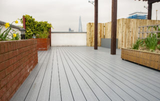 AliDeck Digital Marketing Apprentice makes site visit to fire safety remediation project in Bermondsey, London, to capture photographs of our aluminium decking to the large roof terrace