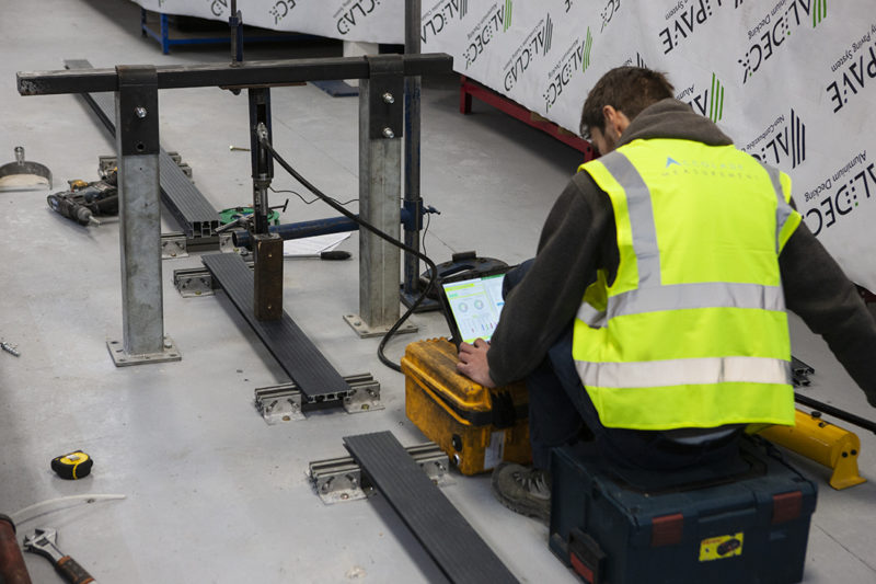 AliDeck Aluminium Decking Boards Pass Deflection Load Testing BS8579 ...