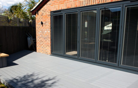 Non-combustible garden terrace decking installation is a cost-effective solution for developers and housebuilders