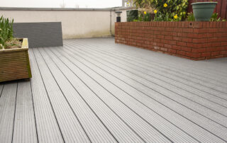 Large roof terrace decking replacement project completed in Bermondsey, London, as part of refurbishment works for The Hyde Group