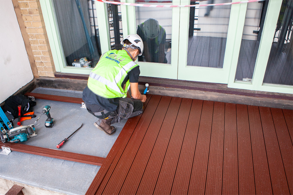 AliDeck Aluminium Decking Installation River View Heights Alu Installations