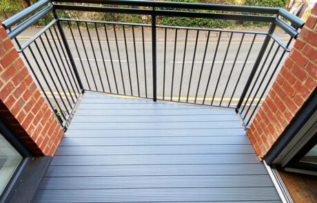 AliDeck Aluminium Metal Decking On Site Installation Cutting Boards On An Angle