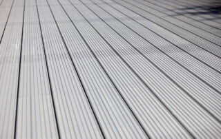AliDeck Aluminium Metal Decking Installation by Alifit Approved Installers on a Garden Terrace Deck