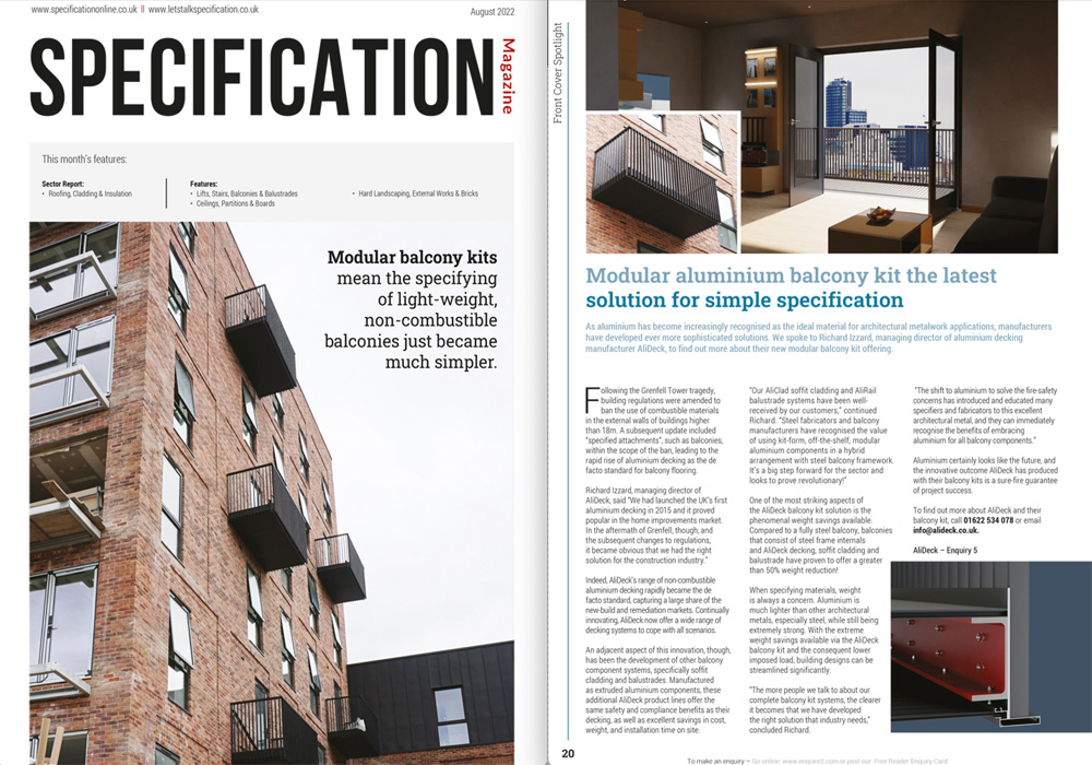 Specification Magazine Feature August