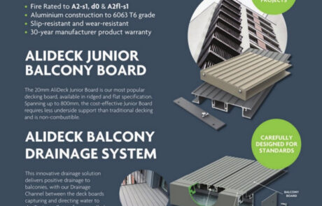 AliDeck Aluminium Metal Decking Feature Housing Association Magazine Crayford Remediation Project