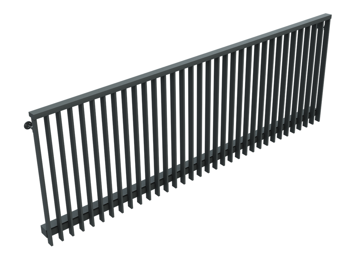 Metal Balustrades: AliRail Juliet Front System Keyshot