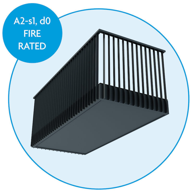 A2-s1-d0 Fire Rated Vertical Infill Balcony Railings & Handrails