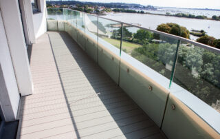 Balcony Fire Remediation Project with curved terraces and walkways at Horizon care home in Poole