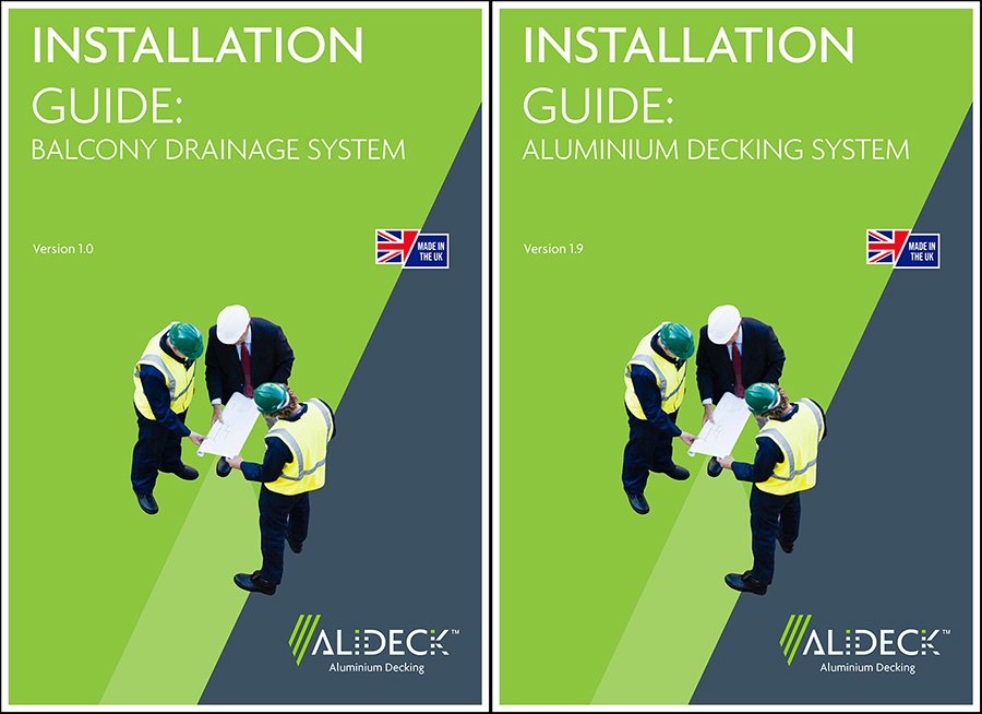 Updated installation guides for AliDeck Aluminium Decking and Balcony Drainage Systems published, new and clear guidance for compliant installations