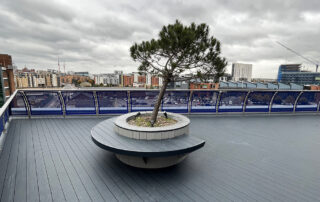 Roof terrace decking replacement completed at Indigo Blue, Leeds, by AliDeck approved installer JB Project Services