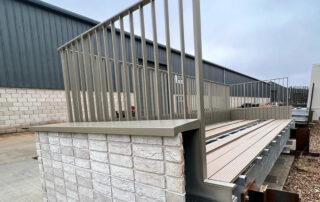 AliDeck Visits Structural Architectural Steelwork Specialists Barretts of Aspley Balcony