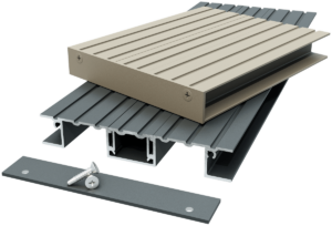 Balcony decking for bolt on metal balconies
